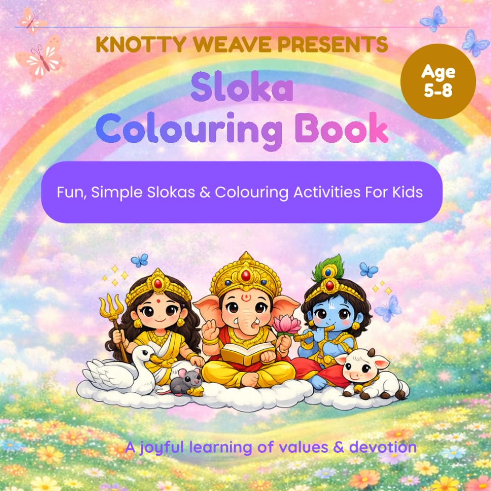 SLOKA COLOURING BOOK: Fun, Simple Slokas, Coloring & Activities for Kids