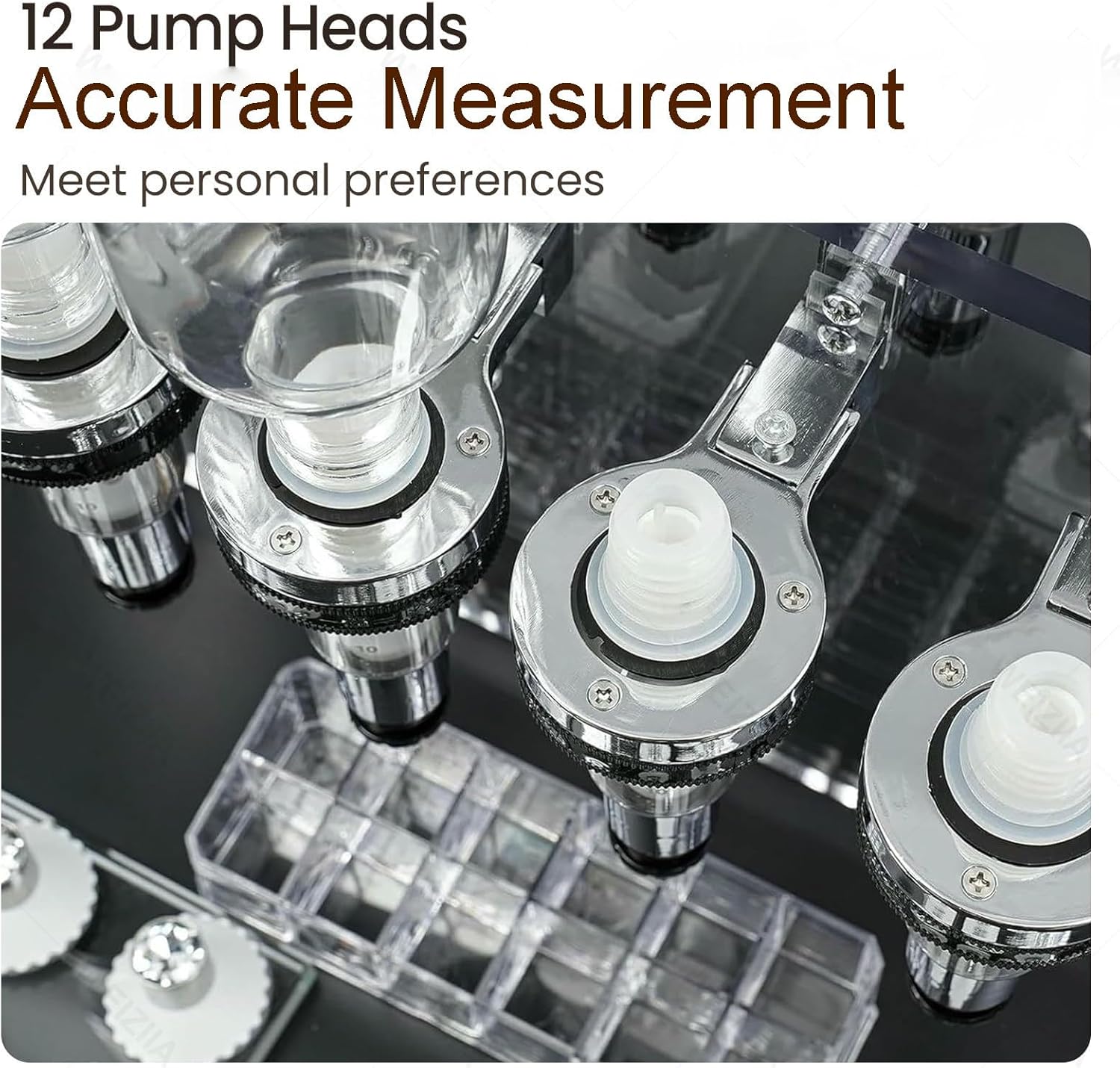 Countertop Perfume Bar Dispenser, Manual Perfume Dispenser, 12 Bottle Manual Perfume Filling Machine, for Bars, Salons, Stores & Home DIY