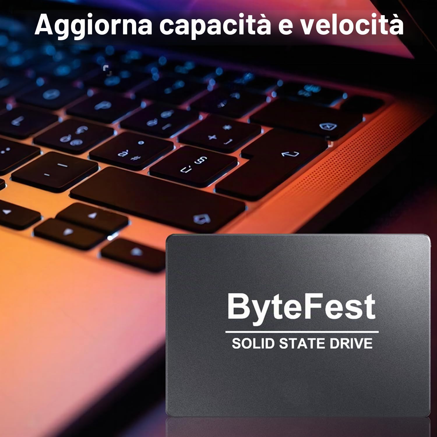 SSD 256GB Unità a stato solido interne 2.5" SATA III 7mm disco ssd interno, per Laptop e PC Desktop