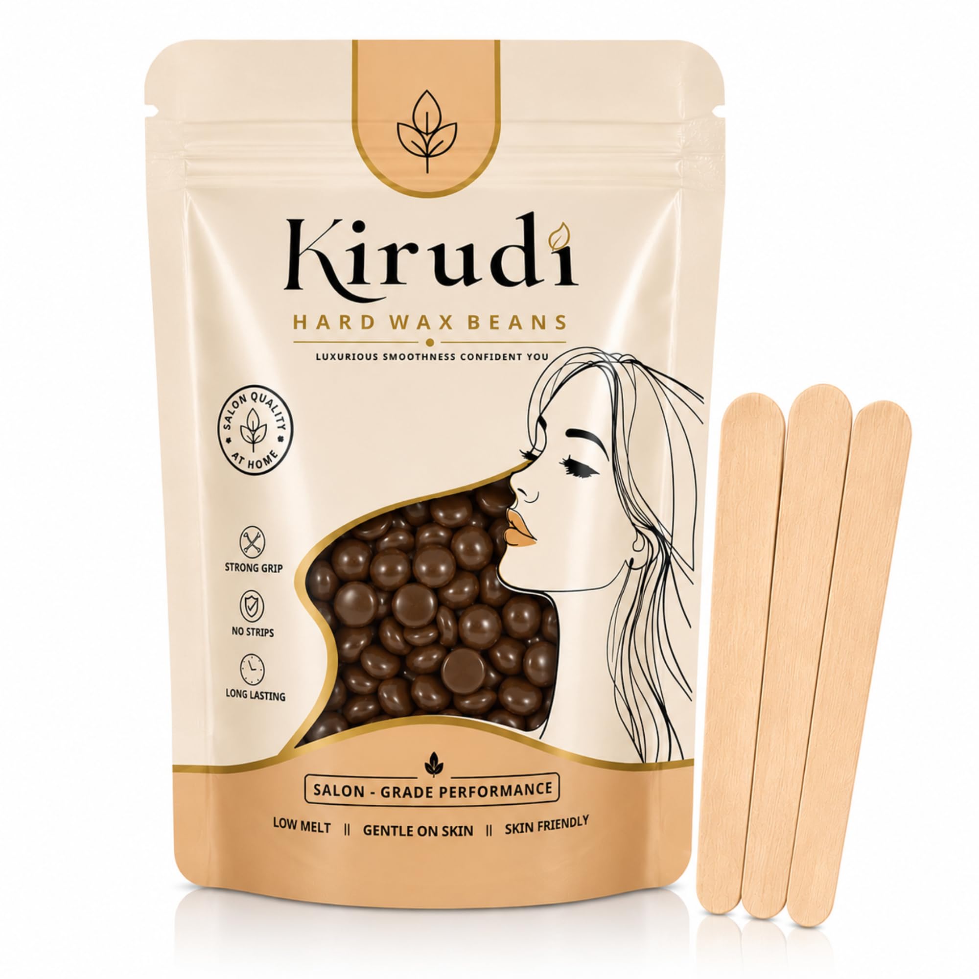 KIRUDI Premium Coco Hard Wax Beans 150g | Salon-Style Brazilian Stripless Waxing for Women & Men | Easy Painless Hair Removal for Full Body, Face, Arms, Legs & Bikini | Gentle on Sensitive Skin, Natural Wax Formula-image-37