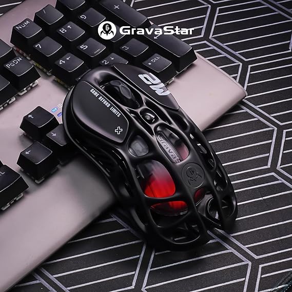 GravaStar Mercury M2 Wireless Gaming Mouse with 5 Dynamic Lightsync RGB