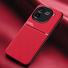 TIANCI Case for Vivo iQOO 12, Skin Texture is Non-Slip and Shockproof Phone Case, [Skin-Friendly PU Leather] [Ultra-Thin TPU] Cover for Vivo iQOO 12 Red