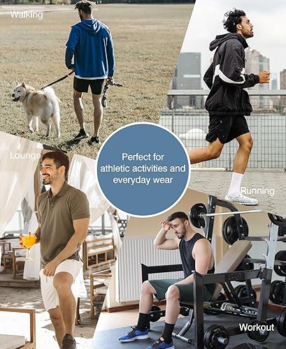 Miniatura 7 de JMIERR Pantalones cortos de carga casuales para hombre, con cordón elástico, cintura elástica, pantalones cortos de verano para playa, trabajo con 4