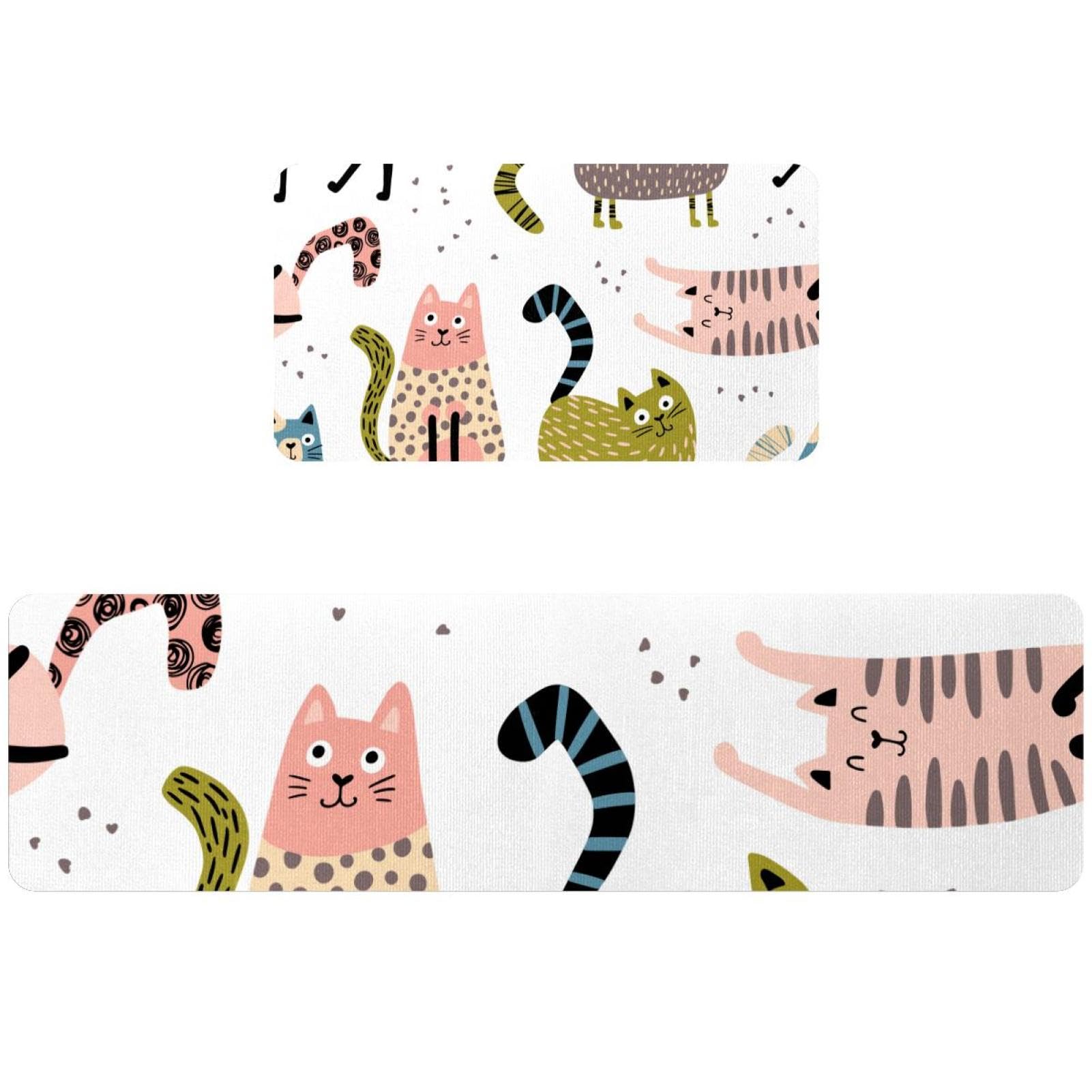 Tapis de cuisine lavables et absorbants lot de 2 antidérapants