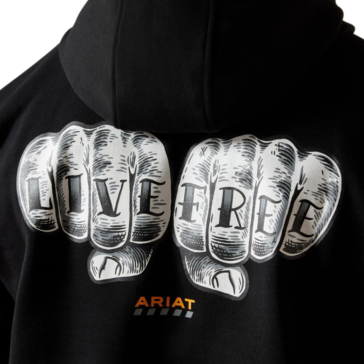 ARIAT mens Rebar Workman Bare Knuckle Hoodie - Image 5