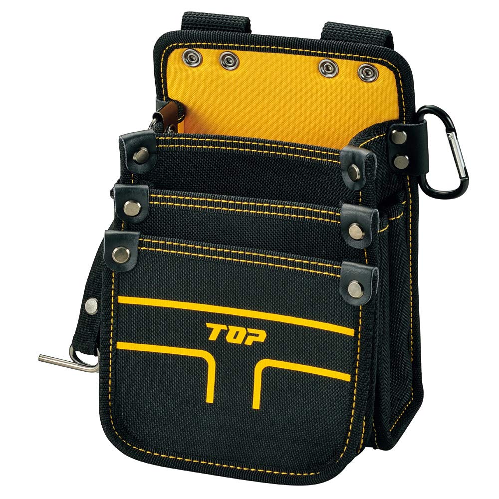 Amazon | トップ工業 (TOP) 電工用腰袋3段タイプ 小 斜め差し機能 
