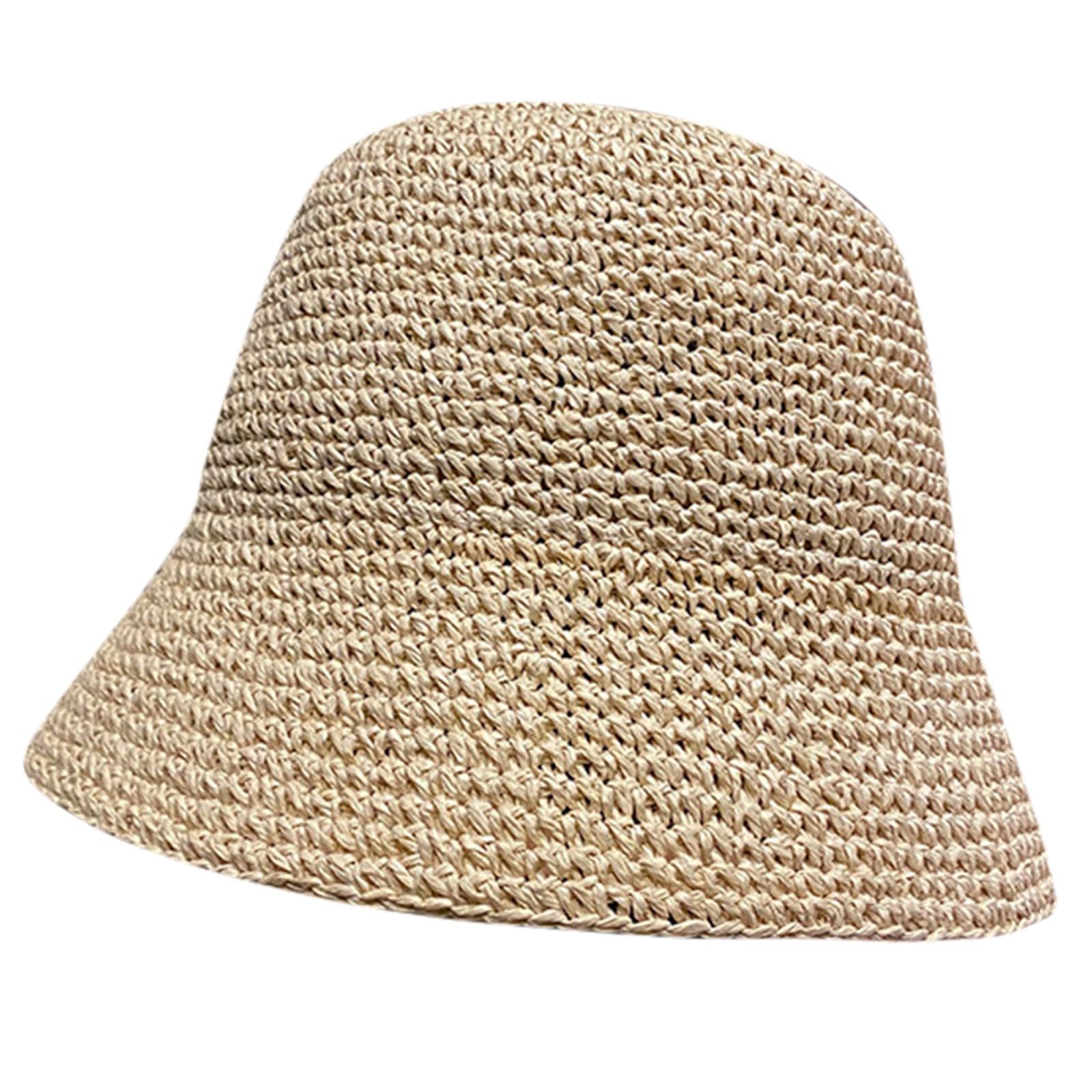 Chapeau Pêcheur Crocheté Techno – Fleur Ajourée, Pliable, Lin, Pour été, Voyage Et Pêche