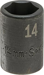 SK Hand Tool 8964 3/8-Inch Drive Standard Impact Socket, 14mm