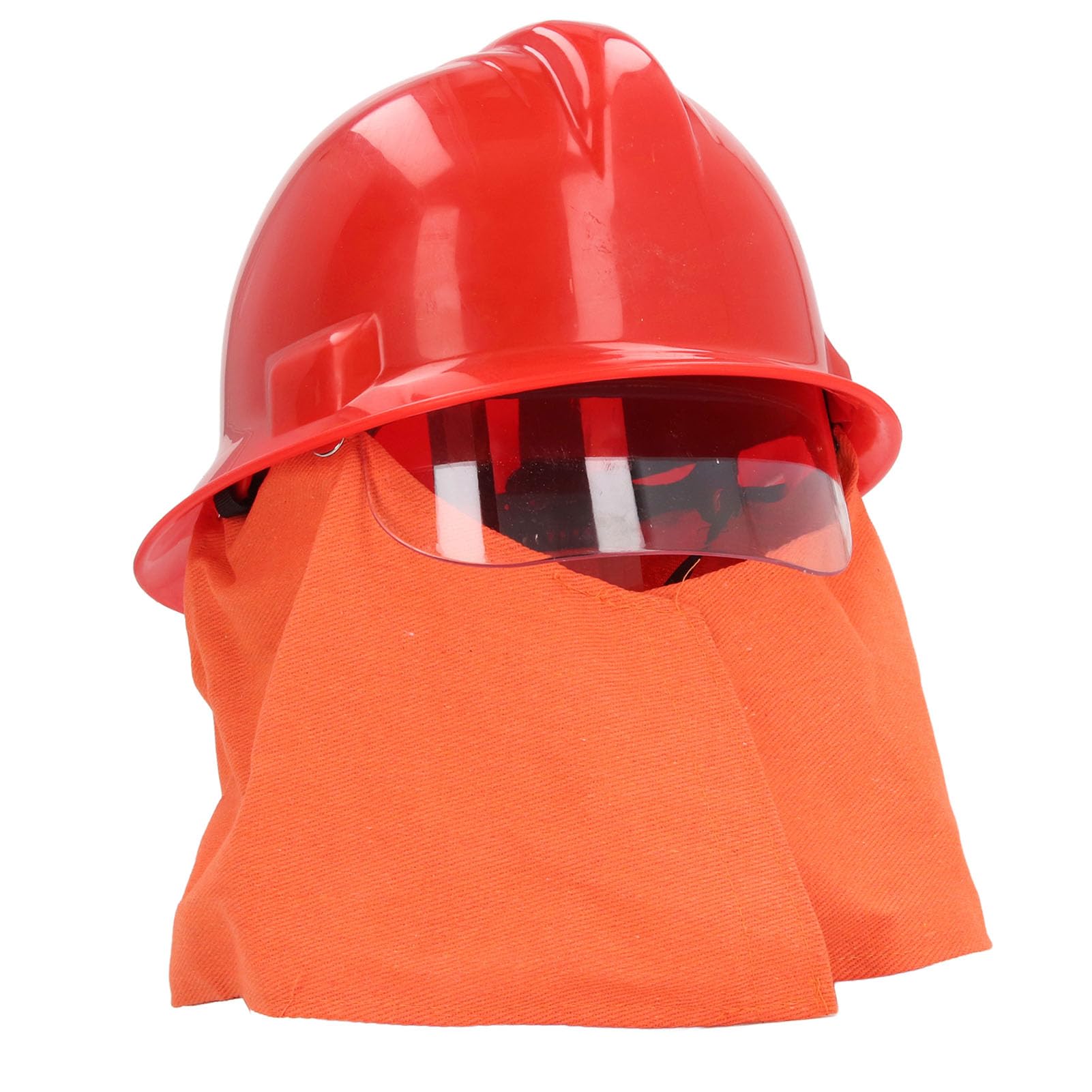 Natudeco Hard Hat Firefighter Helmet Shock Resistant ABS Fire Hat Emergency Rescue Safety Helmet with Fire Resistant Thermal Insulation Layer