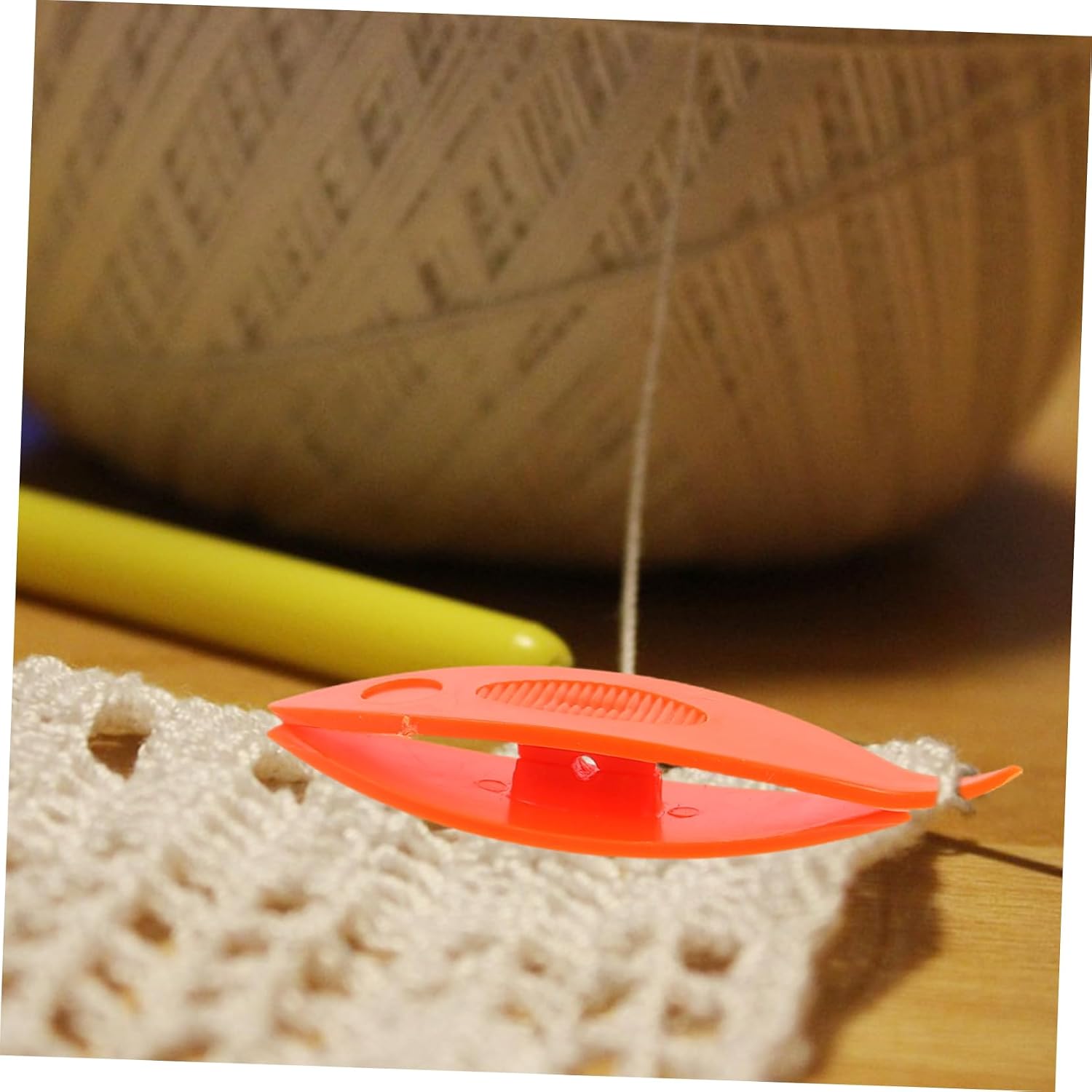 Anneome 2pcs Beginner-Friendly Knitting Tool Sturdy Plastic Shuttle for Weaving for DIY