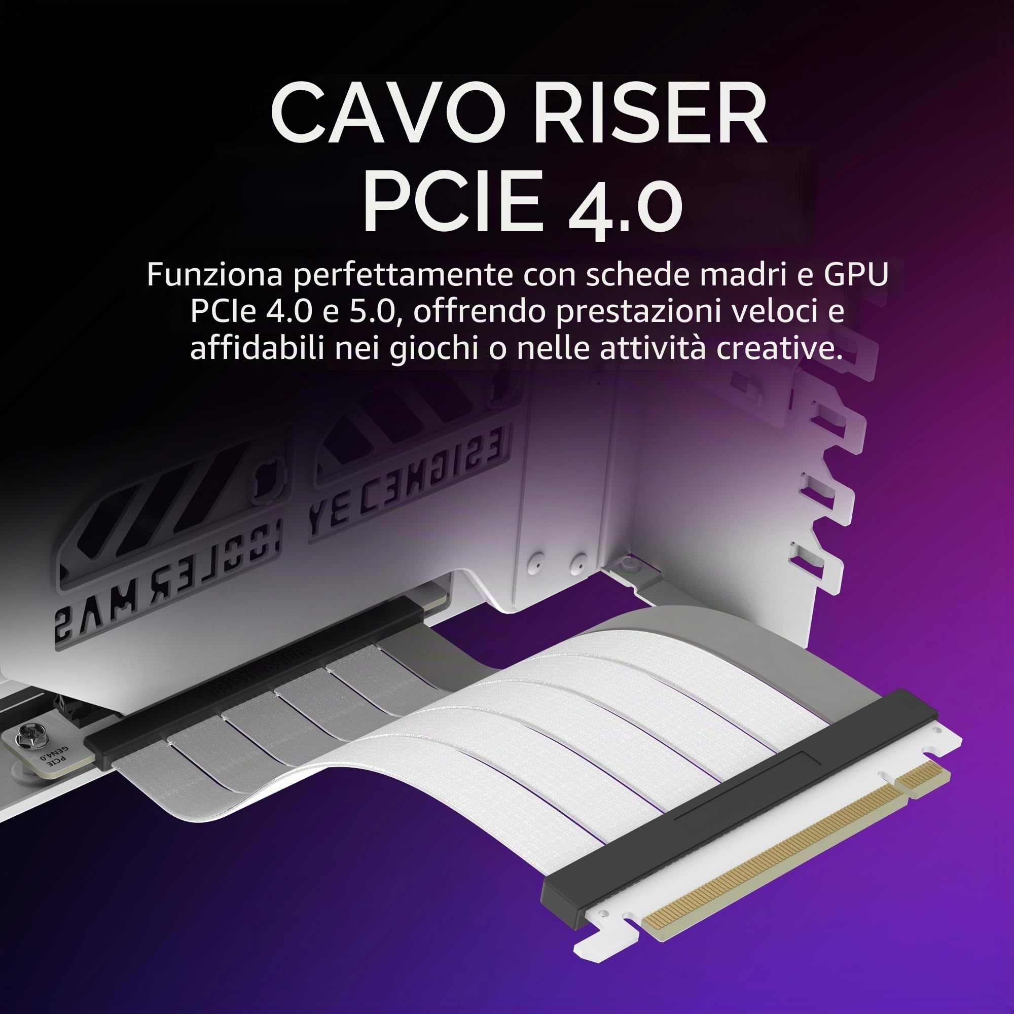 Cooler Master Kit Supporto Scheda Grafica Verticale V3 - Bianco