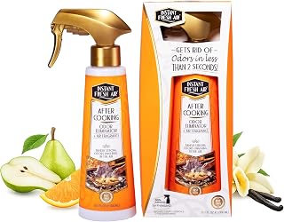 'After Cooking' Odor Eliminator - Cooking Smell Eliminator & Kitchen Odor Absorber - Removes Lingering Food Odors Instantly - Vanilla Candle Scent - 10.1 oz.