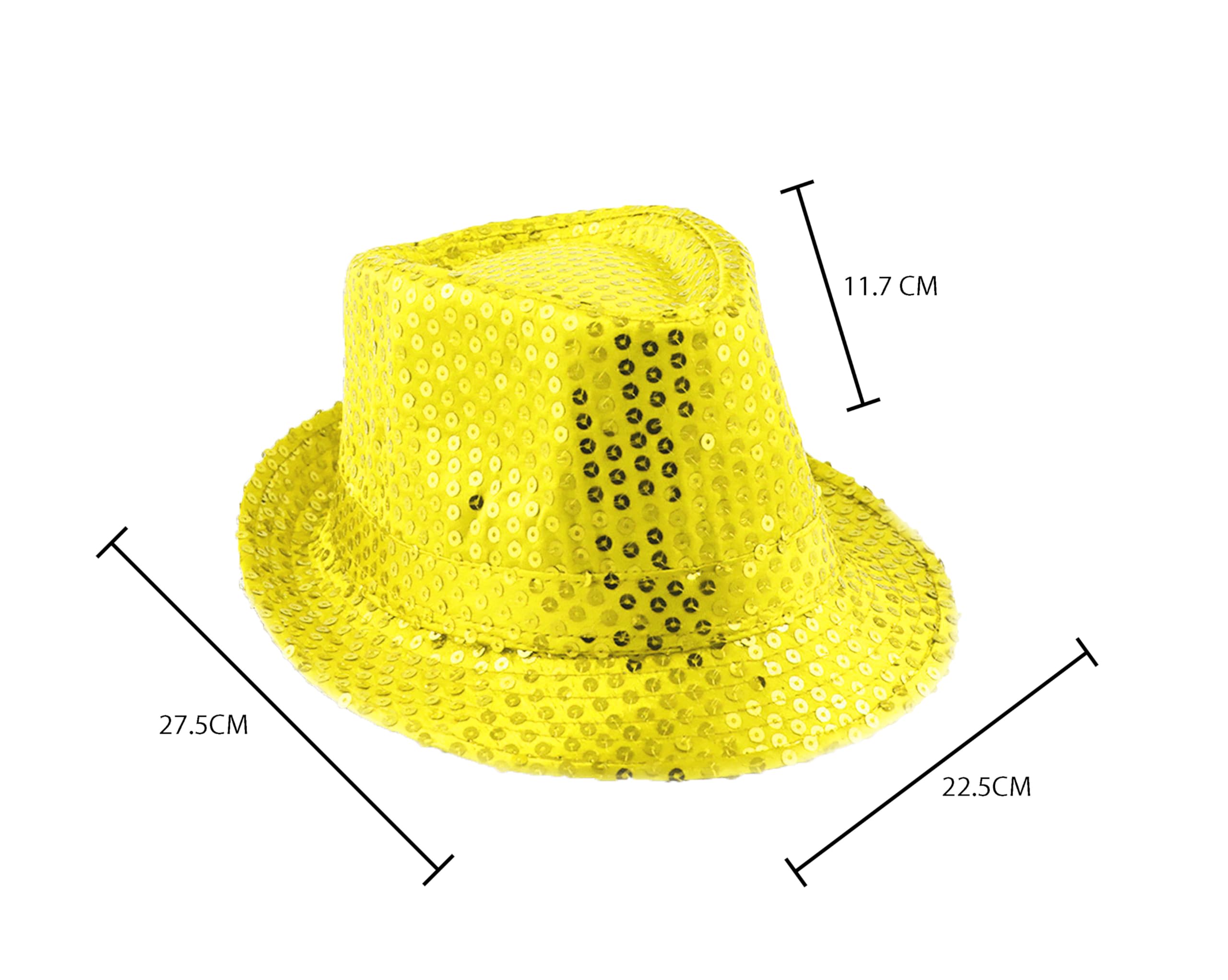 TMK Elegante sombrero con lentejuelas brillantes multicolor y multipack cód. 71300