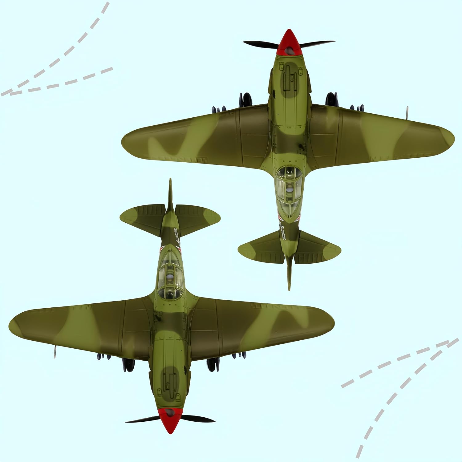 1:72 Scale Die-Cast Airplanes MIG-3 Fighter Jet Model Bomber Fighter Attack Plane Military Model Plane Collection Plane for Gifts