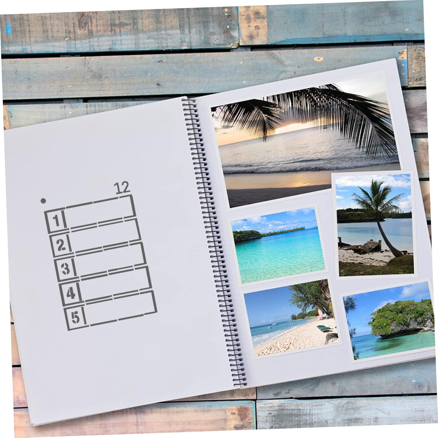 24pcs Journal Painting Stencils Set Creative Templates for Scrapbooking Notepad and Art Projects Adults Enhance DIY Crafting and Layouts