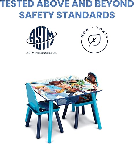 Miniatura 4 de Delta Children Juego de mesa y silla para niños con almacenamiento (2 sillas incluidas), ideal para artes y manualidades, merienda, educación en