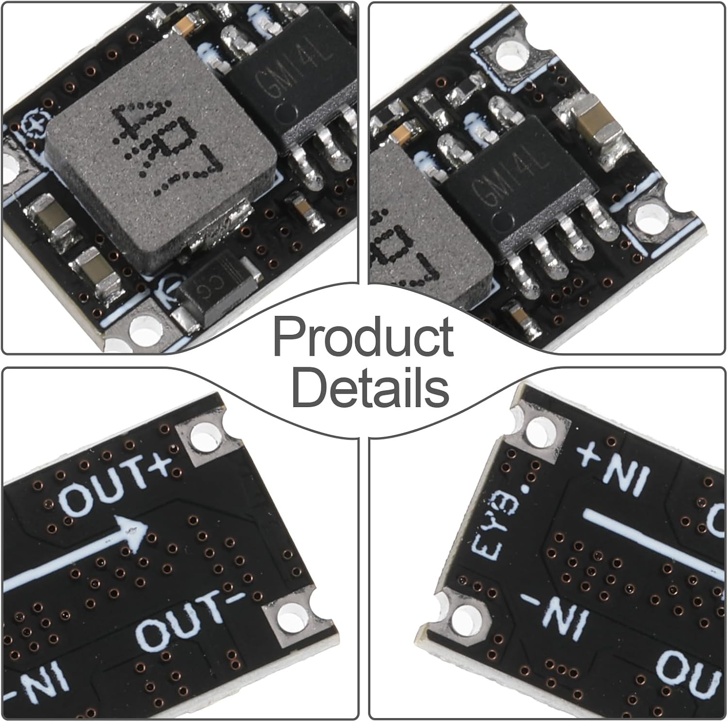 6 Packs 5V Buck Converter Module, 5V-30V to 5V DC DC Voltage Regulator Mini MP1584EN DC-DC 3A Power Supply Adjustable Module PCB Board Power Buck Modules