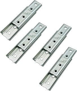 LIKERAINY Robuste Metallverbinder, 120 x 39 mm, gerade, verdeckte Kopfteil, ineinandergreifende Aufhänger, ineinandergreifende Halterungen, Möbel, Holz, Sofa, Bett, Verbinder, Wandmontage, 4 Sets