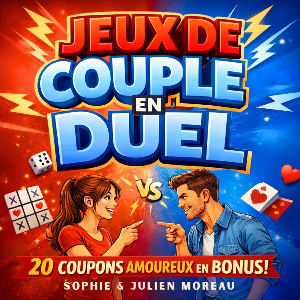 Jeux de Couple en Duel: Livre d’activités drôle et fun pour les amoureux - Battles amusantes pour rire, se challenger et partager des moments à deux – Idée cadeau pour les adultes
