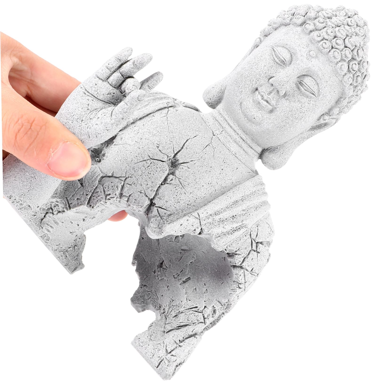 TOYANDONA Statue pour Aquarium Sculpture Décorative Antique Ornement Zen pour Décoration Intérieure Extérieure