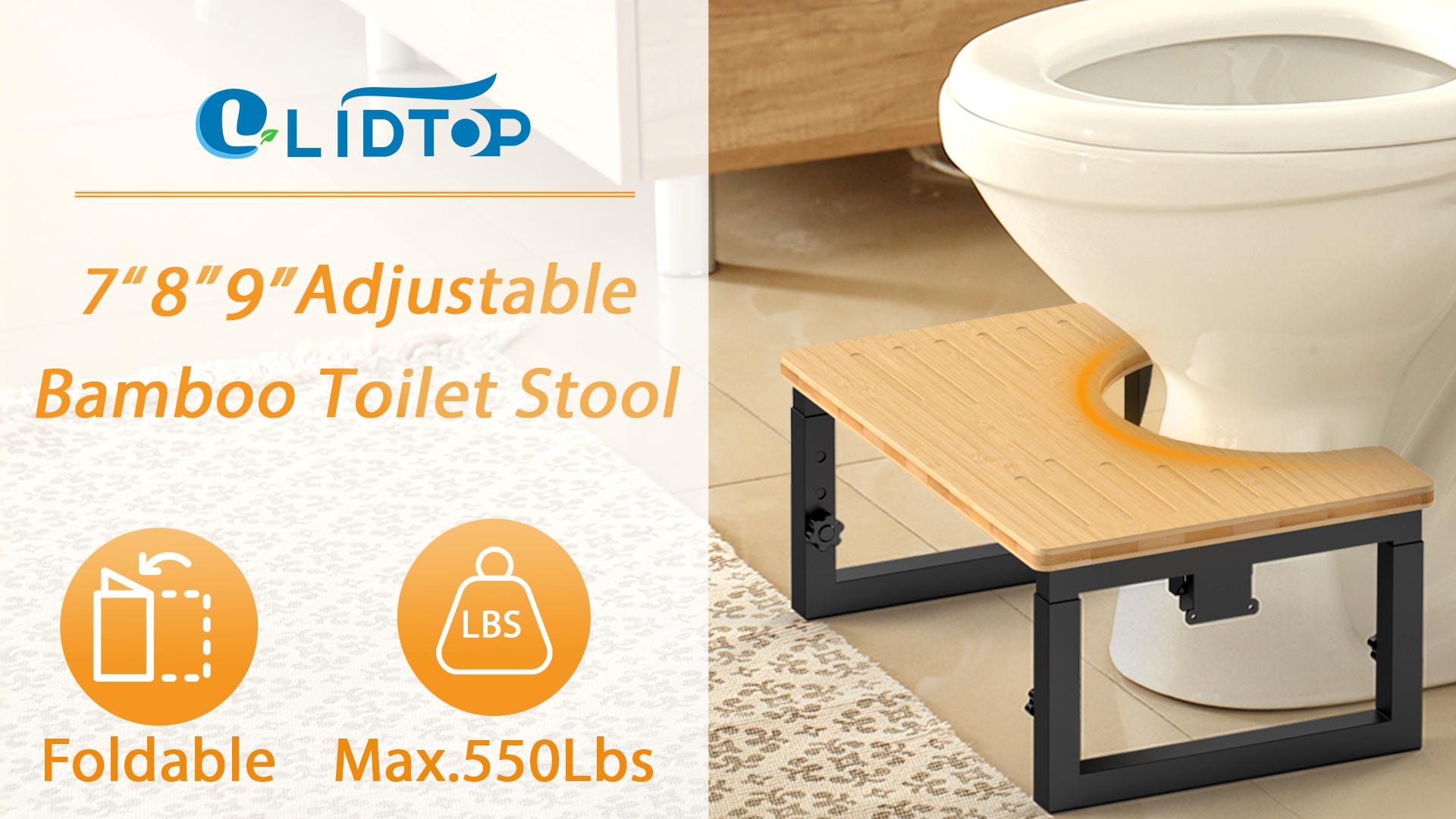 Tabouret De Toilette En Bambou,Tabouret Toilette,Marche Pied