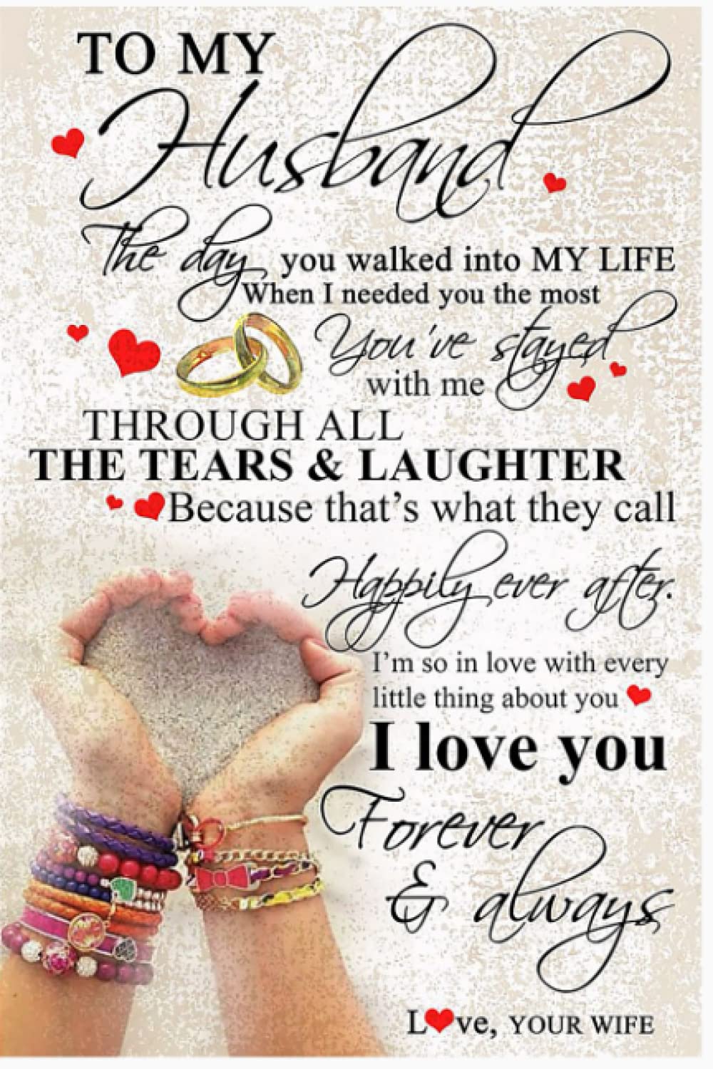 TO MY HUSBAND E66 Diary Notebook: Matte Finish Cover| Planner 6 x 9 Inch 120 Lined Notes| Gift for All Ages All Genders