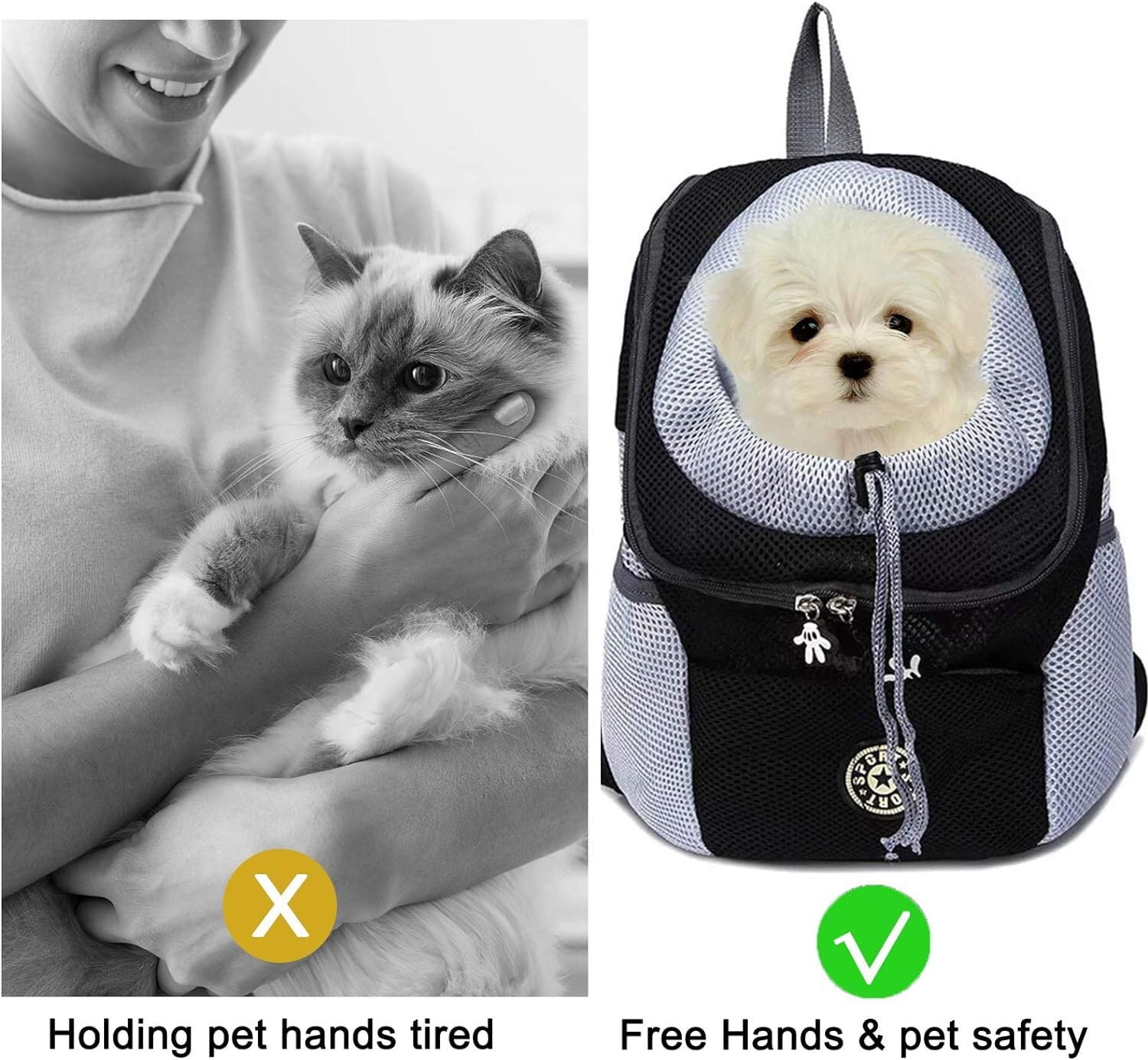 Haustier Rucksack Tragetasche für Hunde | PETPOUCH