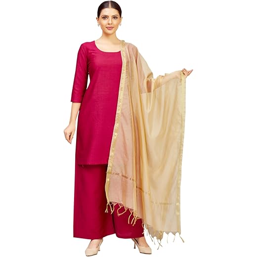 Chanderi Silk Blend Handloom Dupatta 32 X 2.35M