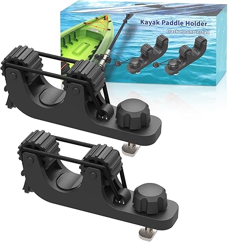 Soporte para remo de kayak, ahorra espacio en la pista de kayak, red de pesca, soporte para cañas de pesca para pesca, accesorios de montaje en pista