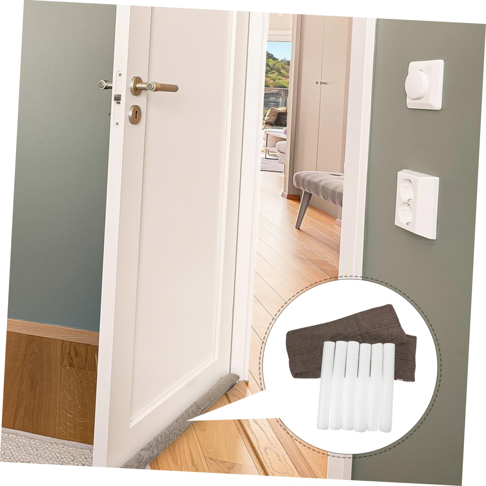 FUNOMOCYA 1 Set Door Bottom Windproof and Dustproof Blocker Seal Soundproofing Seal for Various Door Elegant Design Bedroom and Home Use