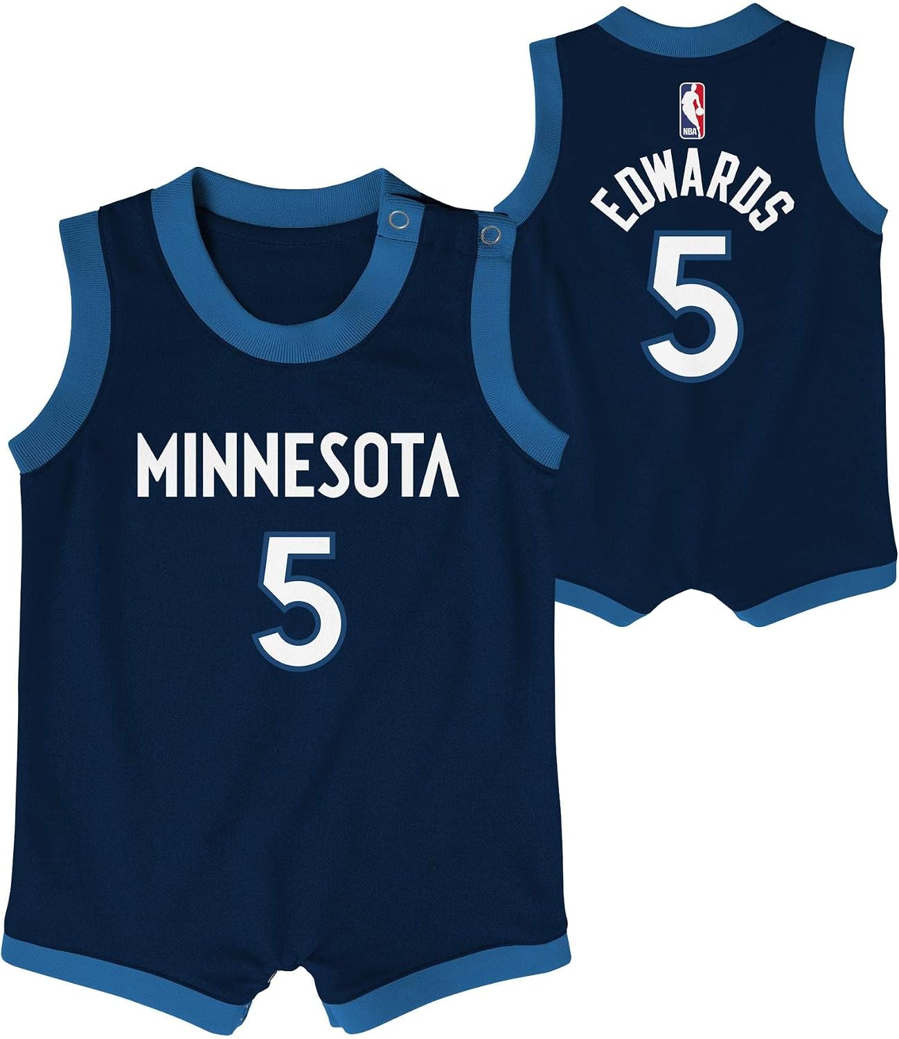 Anthony Edwards Minnesota Timberwolves NBA Infants 12-24 Navy Icon Edition Player Jersey