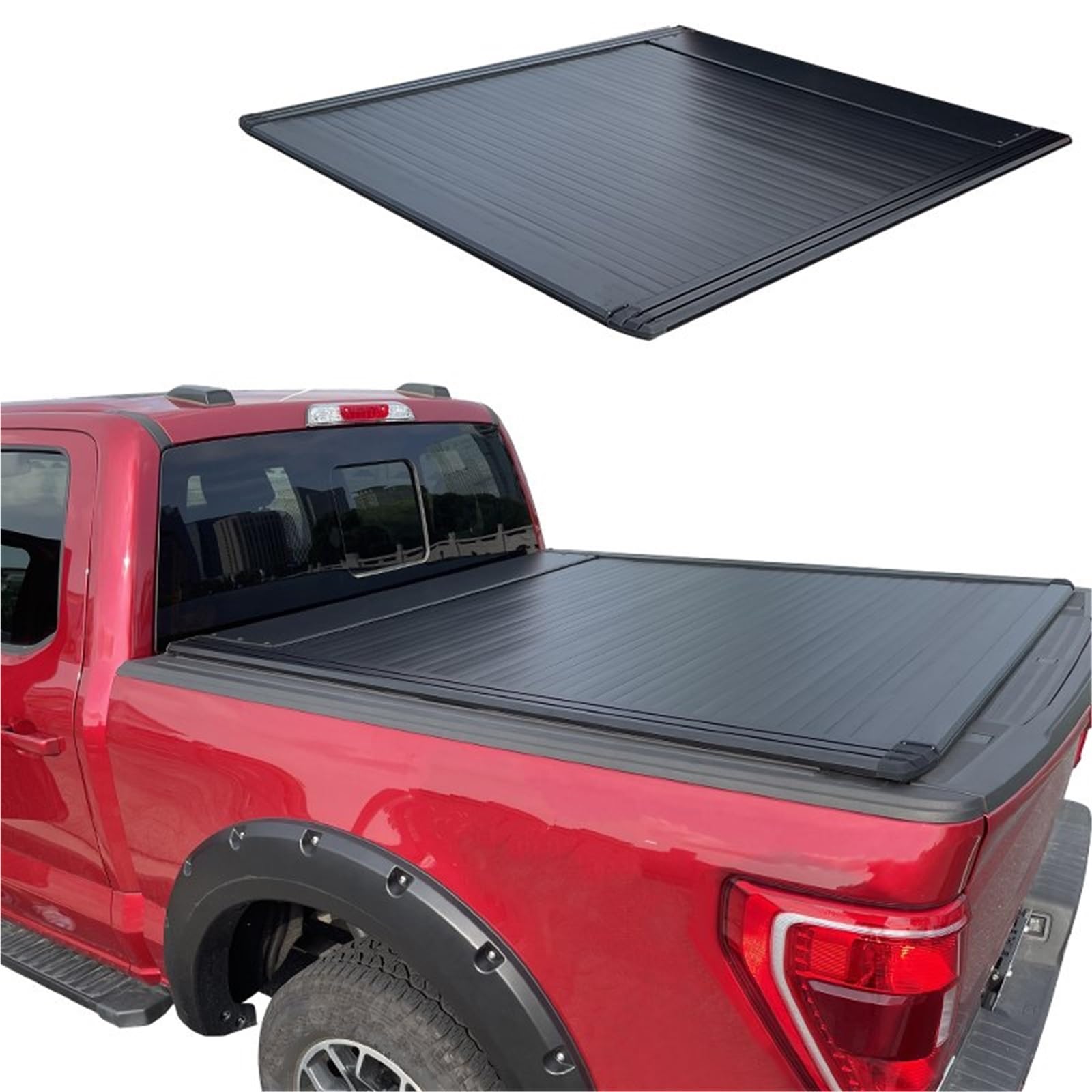 Für Ford Für F150 2015 2016 2017 2018 2019 2020 2021-2024 Elektrische Versenkbare Rollladen LKW Ladefläche Persenning Abdeckung 5,5' Bett Gepäckraumabdeckung