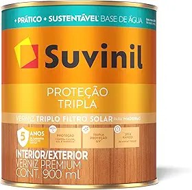 Suvinil Verniz Brilho Base Água 0,9 litro Natural