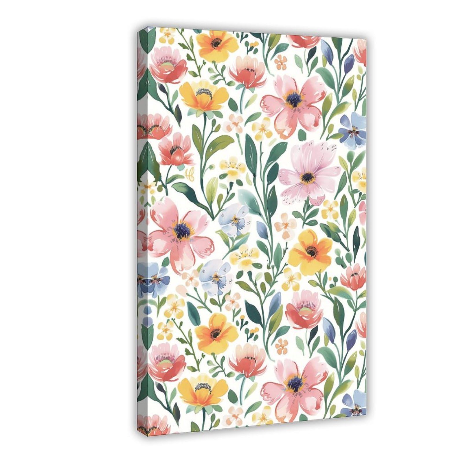 Bareronor Flower Poster Canvas Poster Bedroom Decor Landscape Office Room Decor Gift 20" L X 30" W