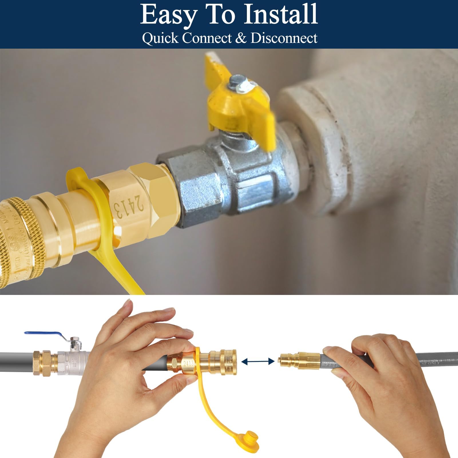 Kit De Conversion De Gaz Naturel 3/8" Pour Appareils Basse Pression