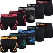 l & k 1209 men's retro boxer shorts microfibre in 10 different models pack of 10