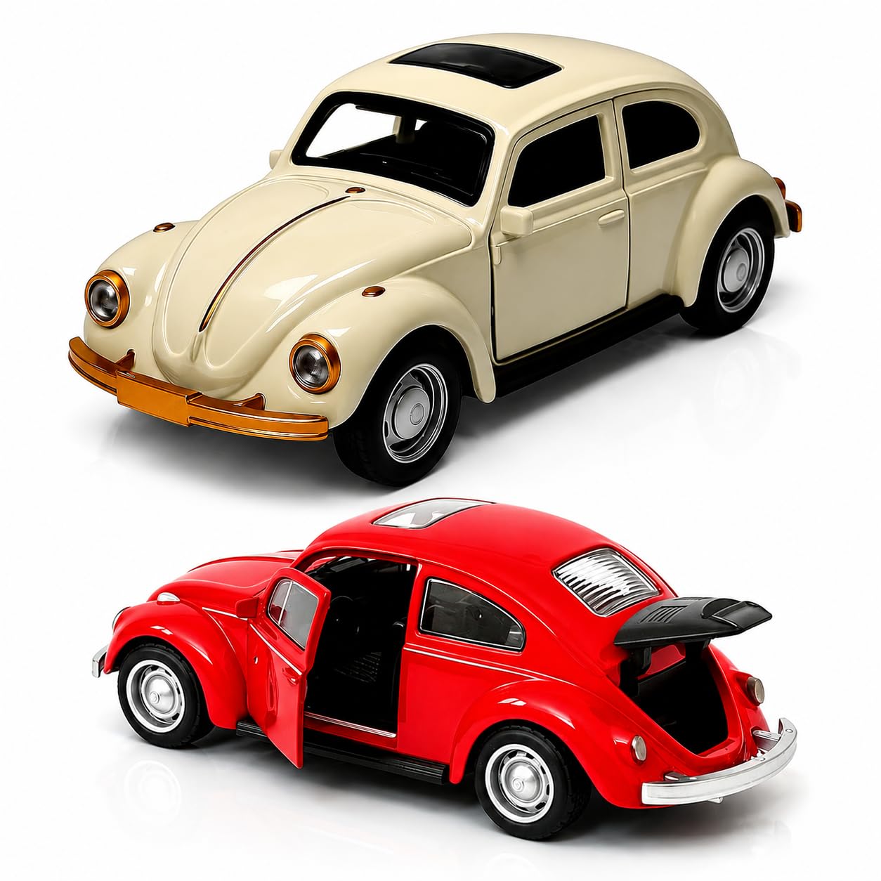 Magicwand 1:36 Scale Die-Cast Beetel【Random Color】 with Openable Doors and Pull Back Action【Pack of 1 Pc】-image-18