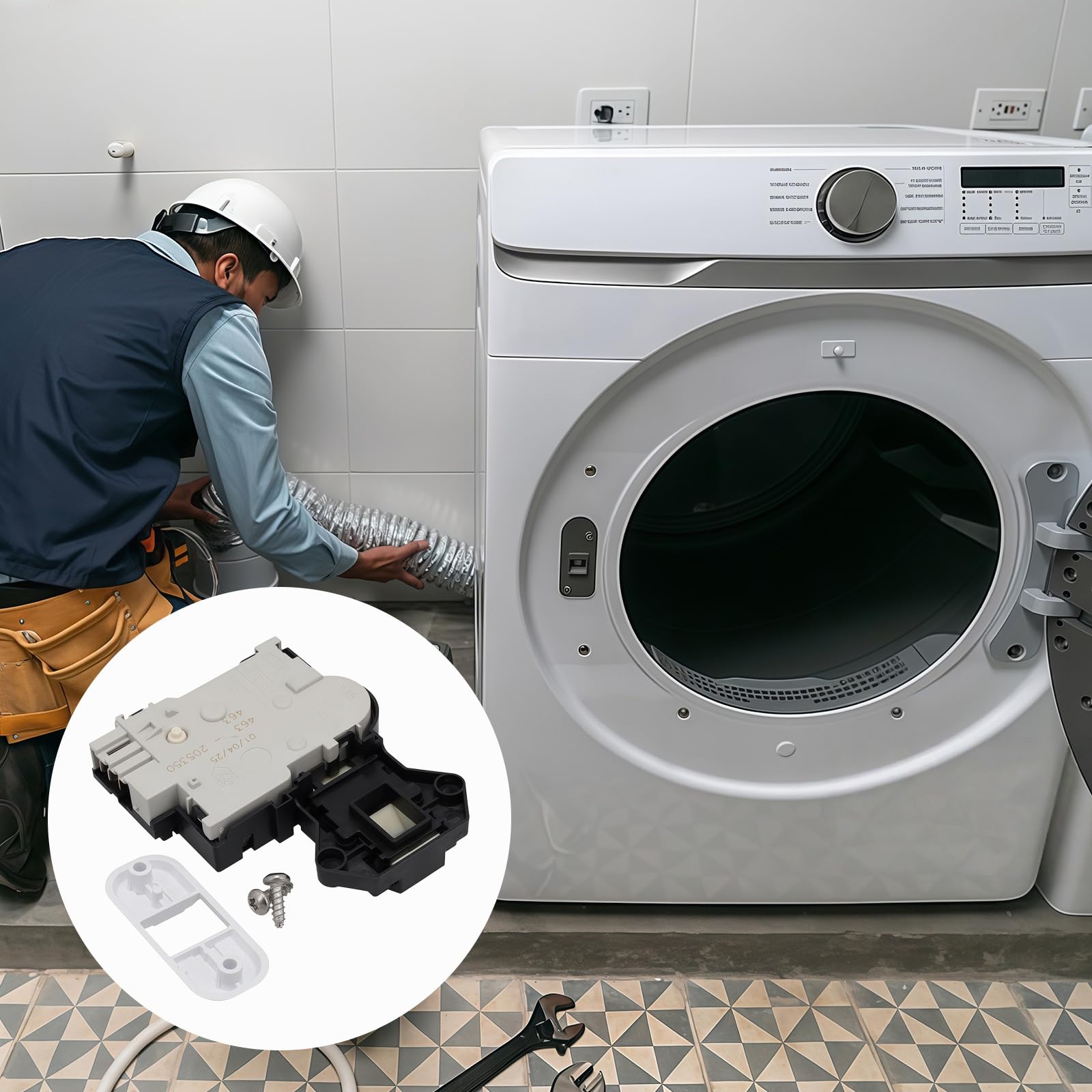 Dispositif de fixation d ' équipement de blanchisserie de fabrication professionnelle pour les machines à chargement frontal à chargement par le haut choisies La laveuse ne démarre pas le verrouillage
