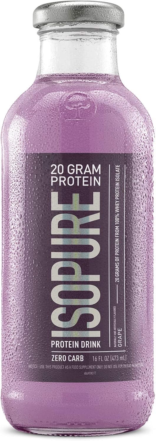 Buy Isopure 20g Protein Drink, 100 Whey Protein Isolate, Zero Carb