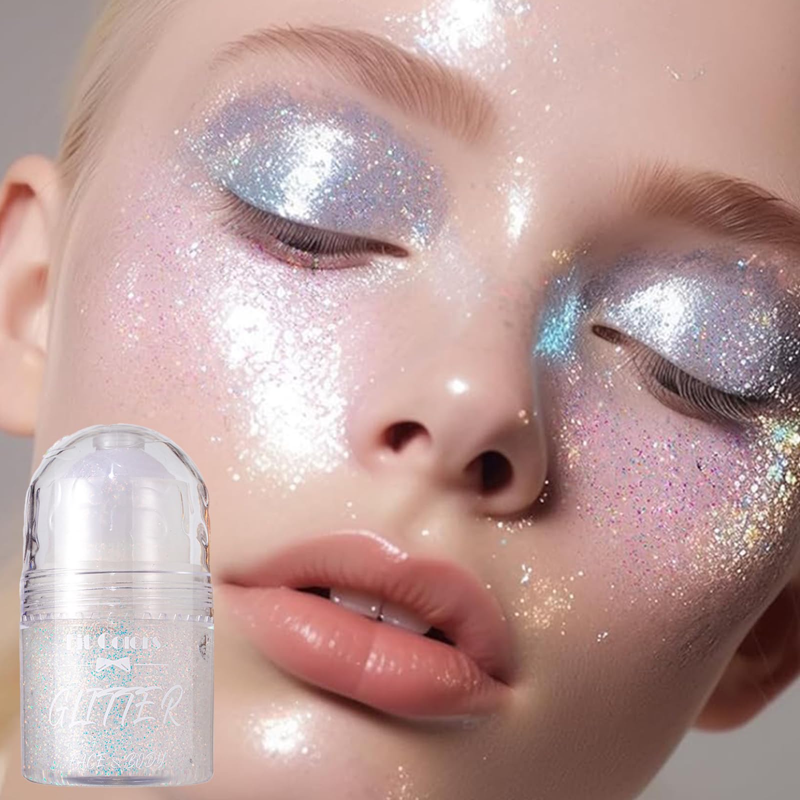 Roll-on Body Glitter Gel – 25 Ml, Holografisch, Für Festival, Party & Make-up, Wasserlöslich, Einfach Aufzutragen
