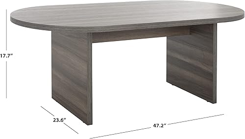 Miniatura 2 de Safavieh Home Collection Gareth - Mesa de centro moderna con parte superior ovalada color negro talla M