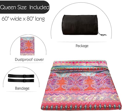 Miniatura 4 de MAXYOYO Colchón tamaño Queen Futón Cama portátil Colchón japonés Colchón cama colchón plegable Colchón cama Queen Colchón cama japonesa Colchón