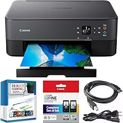 Canon PIXMA TS6420a All-in-One Wireless Color Printer with Print, Scan, Copy, Photo Print & Mobile Functions Bundle with DGE USB Cable + Small Business Productivity Software Kit