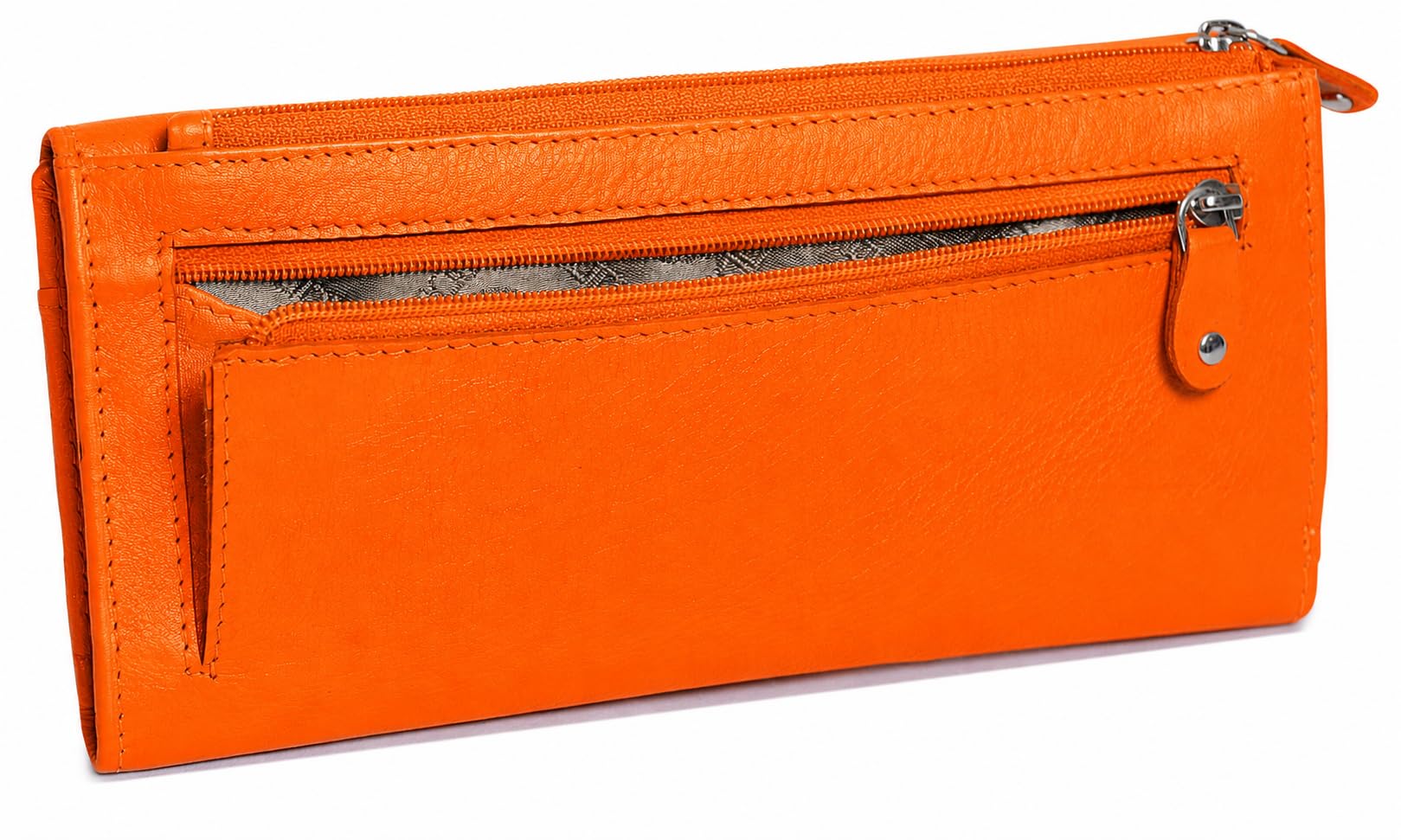 SADDLER Portafoglio Trifold da donna con 18 slot per carte di credito e portamonete