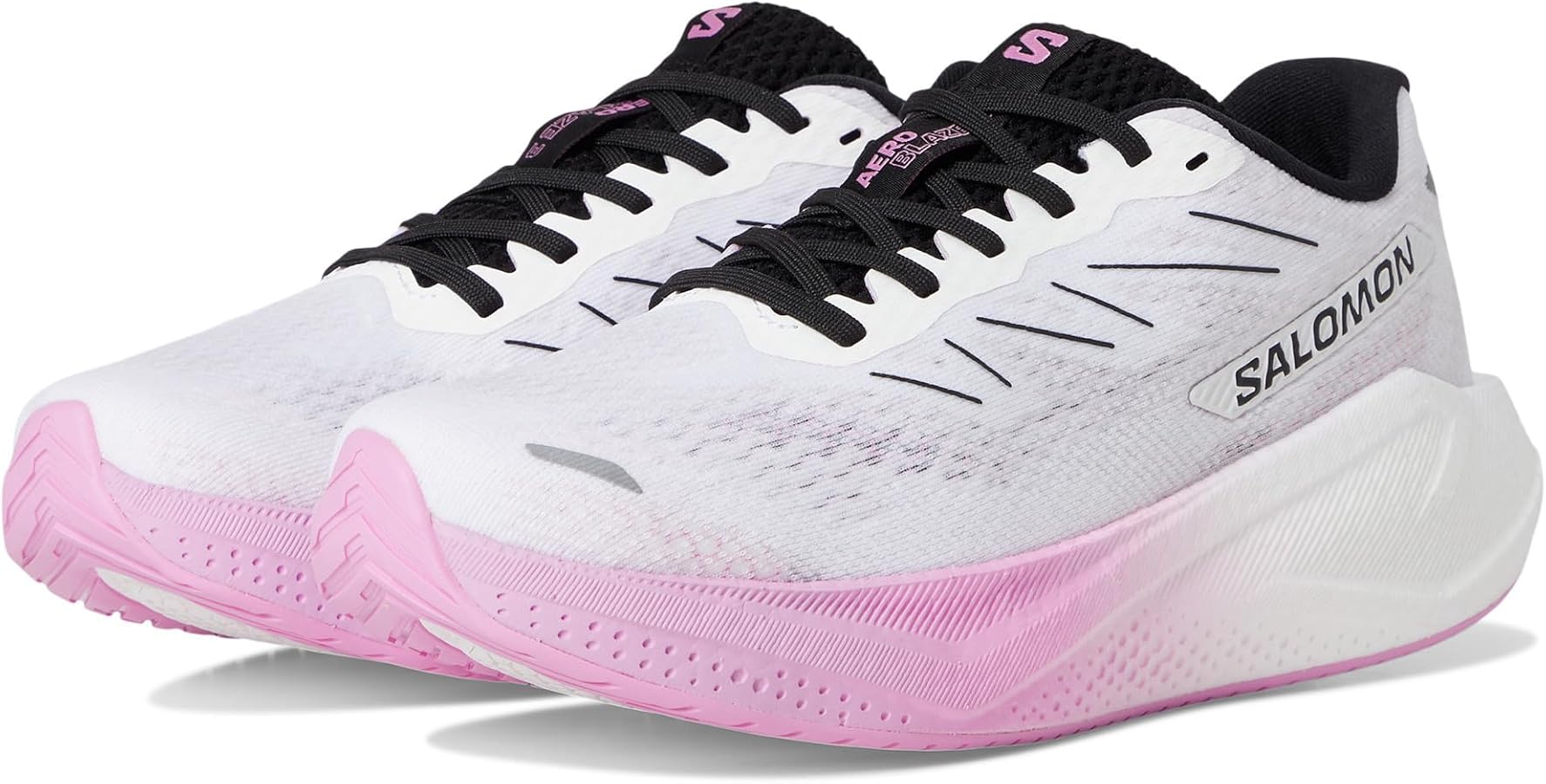 Amazon | [サロモン] AERO BLAZE 3/ランニングシューズ WHITE/BLACK