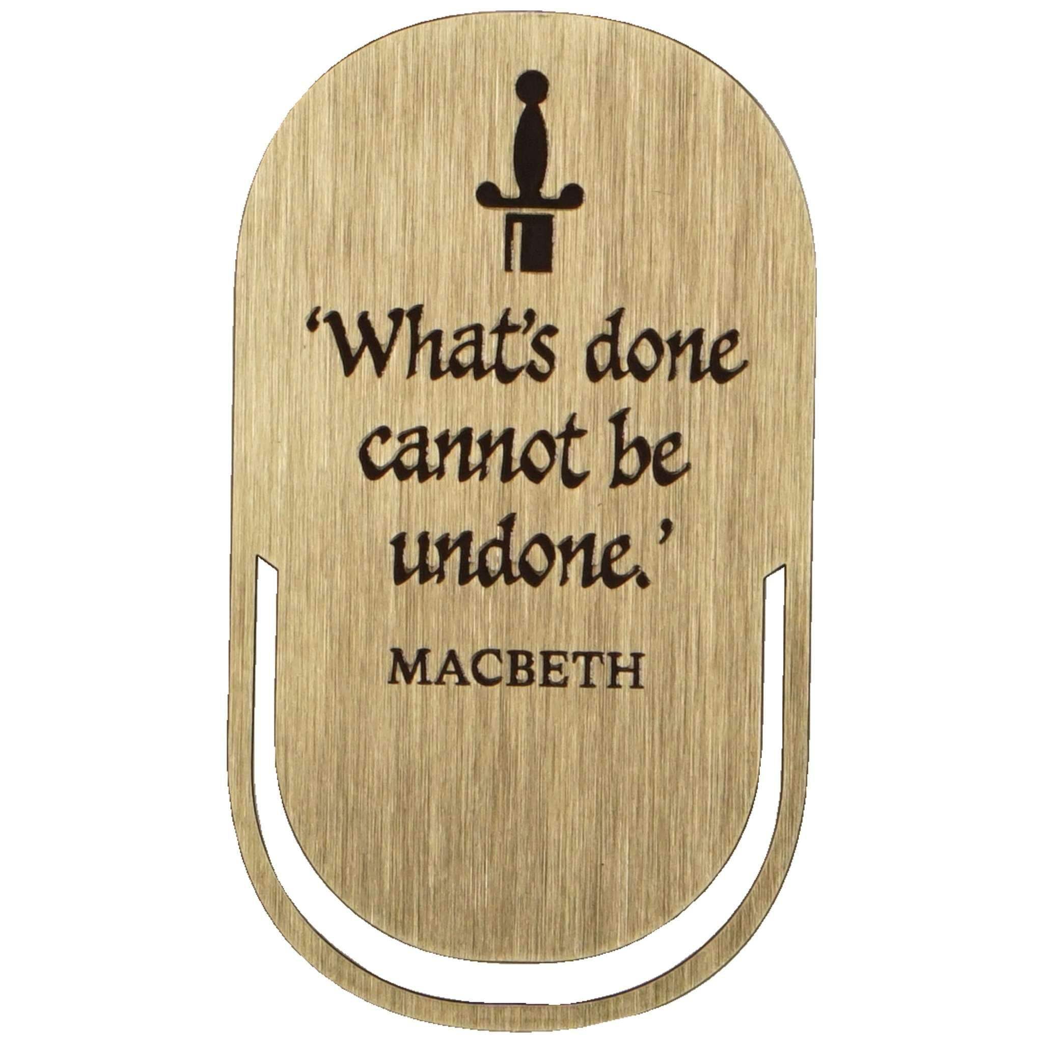 NEW Bookmark Metal - Shakespeare (Macbeth)
