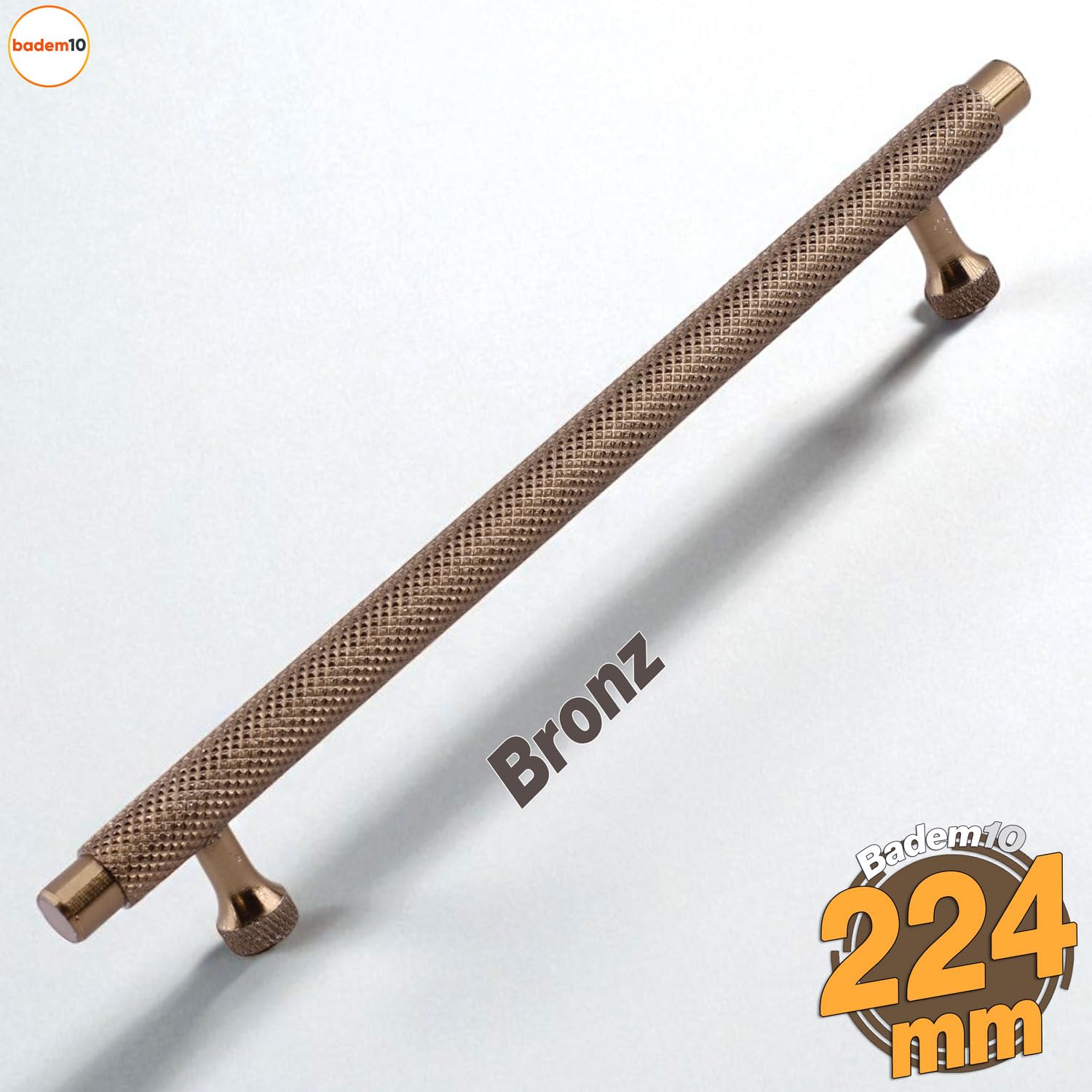 Martin Bronz Metal Kulp 224 mm Mobilya Çekmece Mutfak Dolabı Dolap Modern Kapak Kulpları Grip Desen