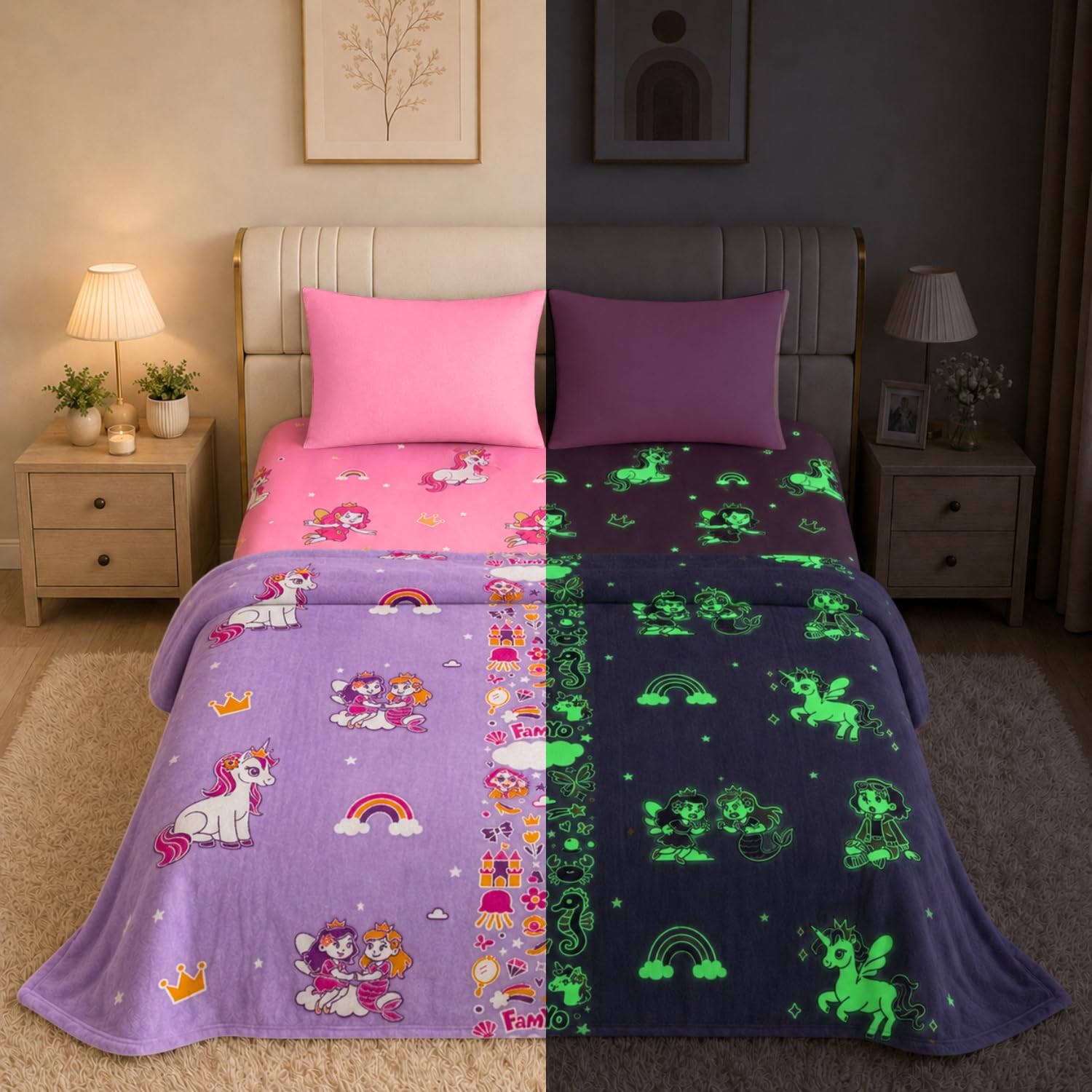 Glow in the Dark Kids Blanket - Famyo GlowMaxx -15