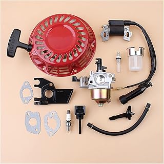 H-ONDA GX160 GX200 168Fガスエンジンジェネレータトリマーのためのリコイルスターターキャブレター絶縁体イグニッションコイル燃料ジョイントフィルターキット 優れた耐摩耗性