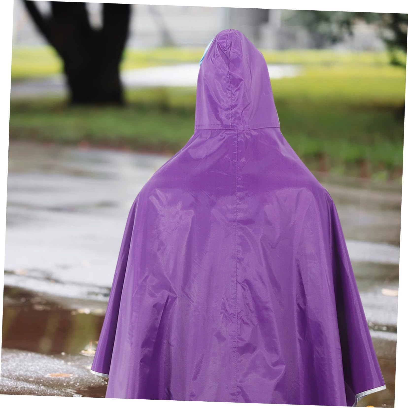 Baluue Poncho Antipioggia per Ciclismo e Antivento Copertura per Scooter e Mobilità Oxford e Pvc Design Unisex Unica per Pioggia e Emergenze